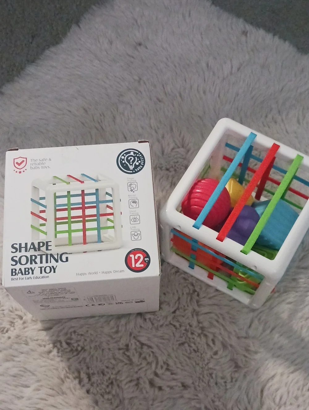Shape Sorting Baby Toy - Multicolor Cube for Kids